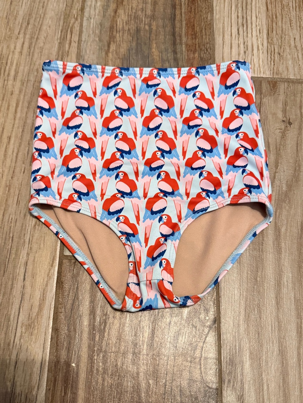 Kortni Jeane Mini Parrots High Waisted Swim Bottoms